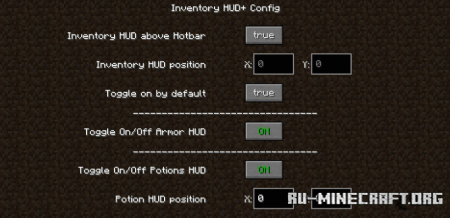 Скачать Inventory HUD Plus для Minecraft 1.19.4