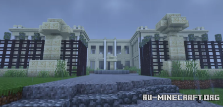 Скачать BvS Wayne Manor and Mausoleum ruins для Minecraft