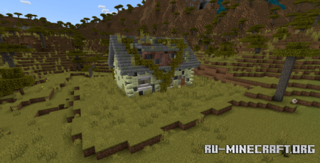 Скачать Заброшенные, полуразрушенные и разрушенные дома для Minecraft PE 1.20