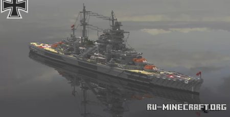  Admiral Hipper - German heavy cruiser  Minecraft