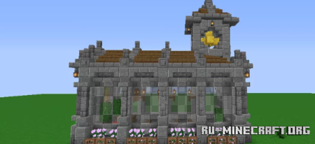 Скачать Small Medieval Church - Minecraft Village для Minecraft