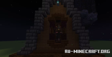 Скачать Big magic house with fireplace для Minecraft