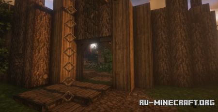 Скачать Fortified medieval Inn для Minecraft