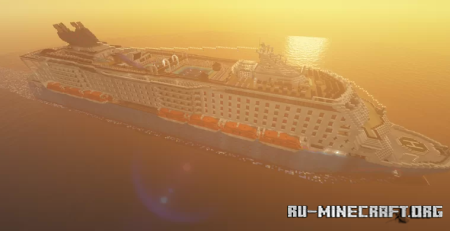 Скачать WOCL Ocean Crest. Custom Minecraft Cruiseship для Minecraft