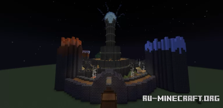Скачать Mega Castle Base with 4Towers different design для Minecraft