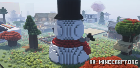  Snowman House  Minecraft