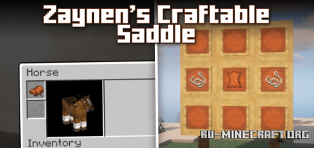 Zaynens Craftable Saddle  Minecraft 1.20.1