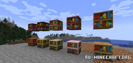 Скачать Variant Bookshelves для Minecraft 1.20.2