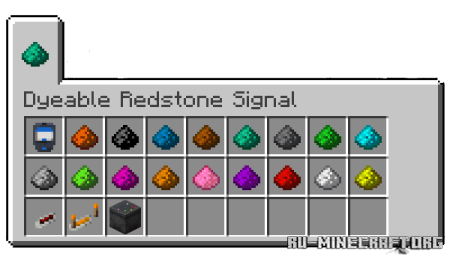  Dyeable Redstone Signal  Minecraft 1.20.1