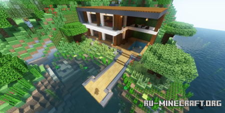 Скачать Seaside Mansion by MertBulak для Minecraft
