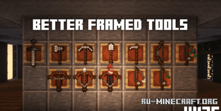  XXVIs Better Framed Tools  Minecraft 1.20