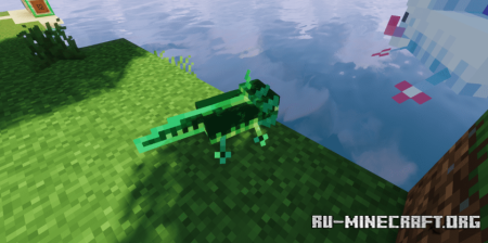 Скачать Glow Axolotl Resource Pack для Minecraft 1.20