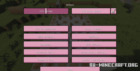  Pink GUI Bunny HUD  Minecraft 1.20