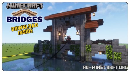  Medieval - Fantasy Straight Bridge 2  Minecraft