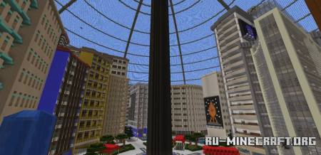 Скачать Metro city - a self sustaining domed city для Minecraft