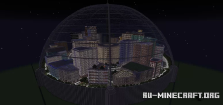 Скачать Metro city - a self sustaining domed city для Minecraft