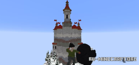  Zamek Swiateczny  Minecraft