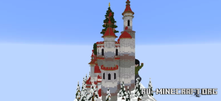  Zamek Swiateczny  Minecraft