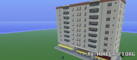  8 floors soviet building apartment by Anderbest  Minecraft