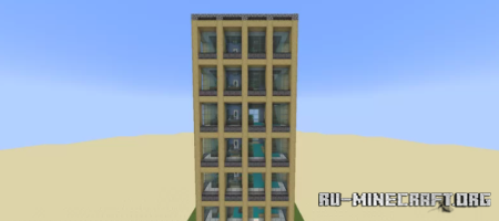 Скачать Stripped Birch Wood Office Highrise для Minecraft