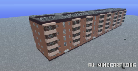 Скачать 4 floors soviet building apartment by Anderbest для Minecraft
