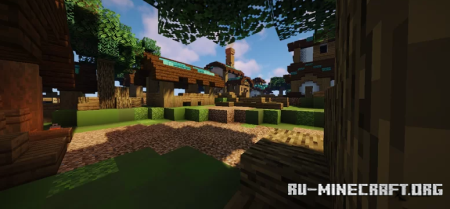 Скачать Blue Town - Spawn Map для Minecraft