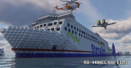 Stena Estrid Car Ferry with interior  Minecraft