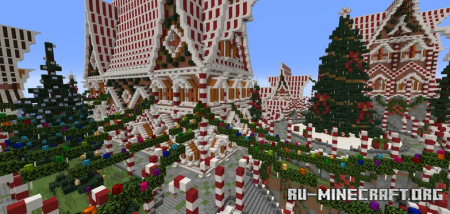 Скачать Christmas Gingerbread Town для Minecraft