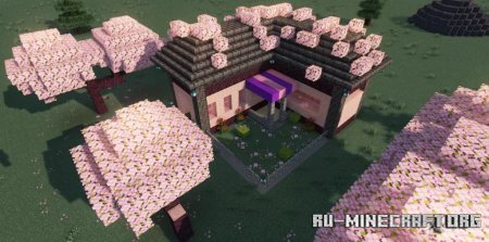  Cherry style house by maximos_hns  Minecraft