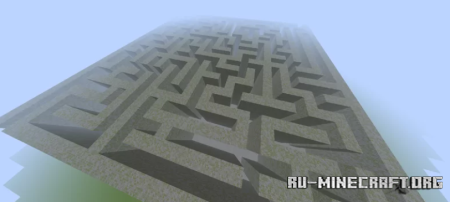  flat world with maze thing  Minecraft