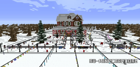  Realistic House - Christmas  Minecraft