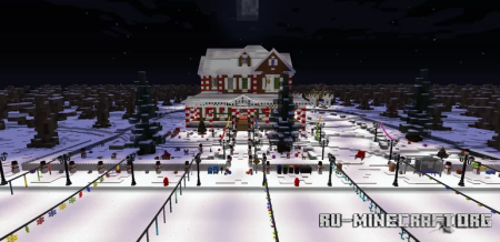  Realistic House - Christmas  Minecraft