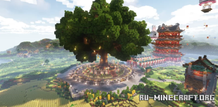  Fantasy Huge Tree Garden  Minecraft