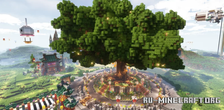  Fantasy Huge Tree Garden  Minecraft