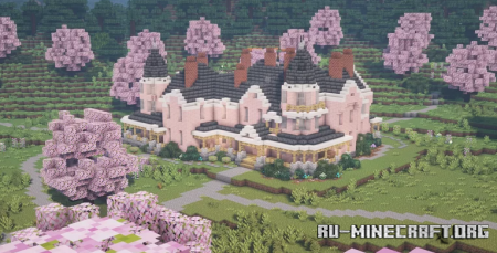  Cherry Wood Manor  Minecraft