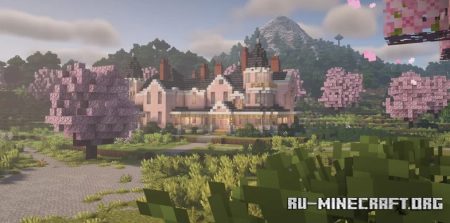  Cherry Wood Manor  Minecraft