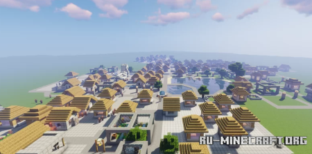  Modern Village City by Wh1tE3 -Build Studio  Minecraft