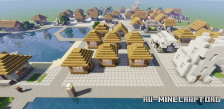  Modern Village City by Wh1tE3 -Build Studio  Minecraft