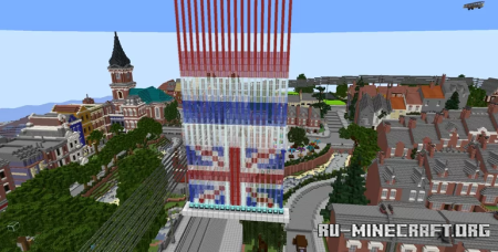  UK and The Netherlands Beacon Flag  Minecraft