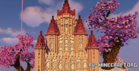  Pink Castle by KiraLite  Minecraft