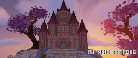  Pink Castle by KiraLite  Minecraft