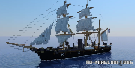  USS Kearsarge. Steam sloop of war  Minecraft