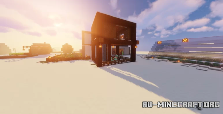  House in snow  Minecraft