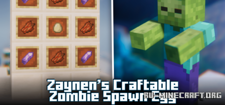  Zaynens Craftable Zombie Spawn Egg  Minecraft 1.20.1