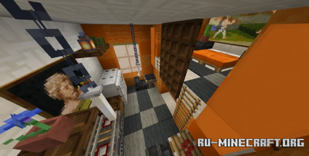  Modern Orange Villa  Minecraft