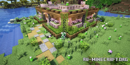 Скачать Cherry Flower House для Minecraft