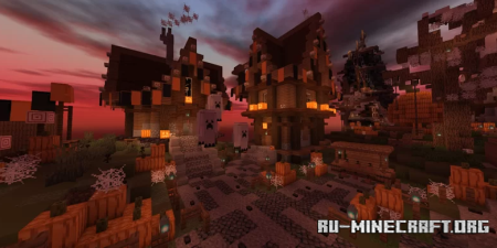 Скачать Halloween Spawn Town для Minecraft