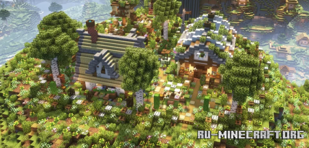 Скачать Fantasy Mountain House by Paimon2023 для Minecraft