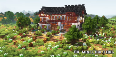  New Chinese Modern Villa  Minecraft