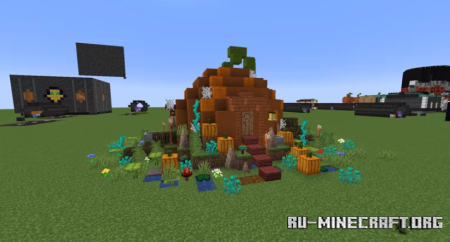  pumpkin house by EX-777408  Minecraft